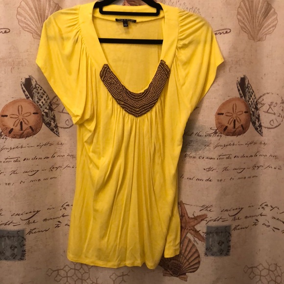 canary yellow top